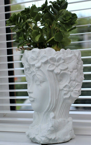 Head Pot Plant Planter with Leaves