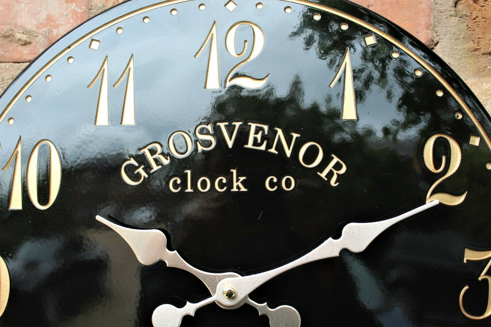 Black Garden Wall Clock