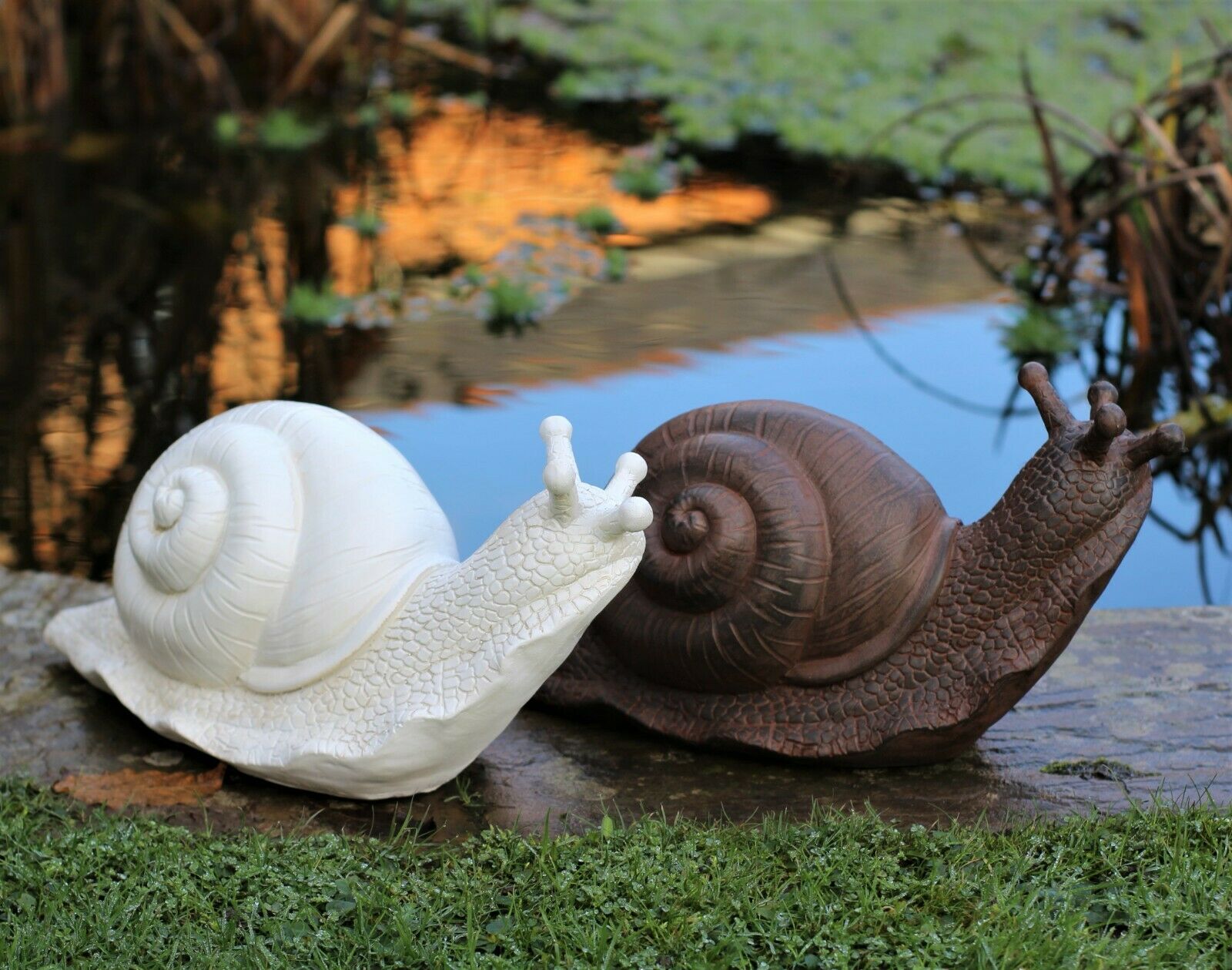 Rust Snail Garden Ornament