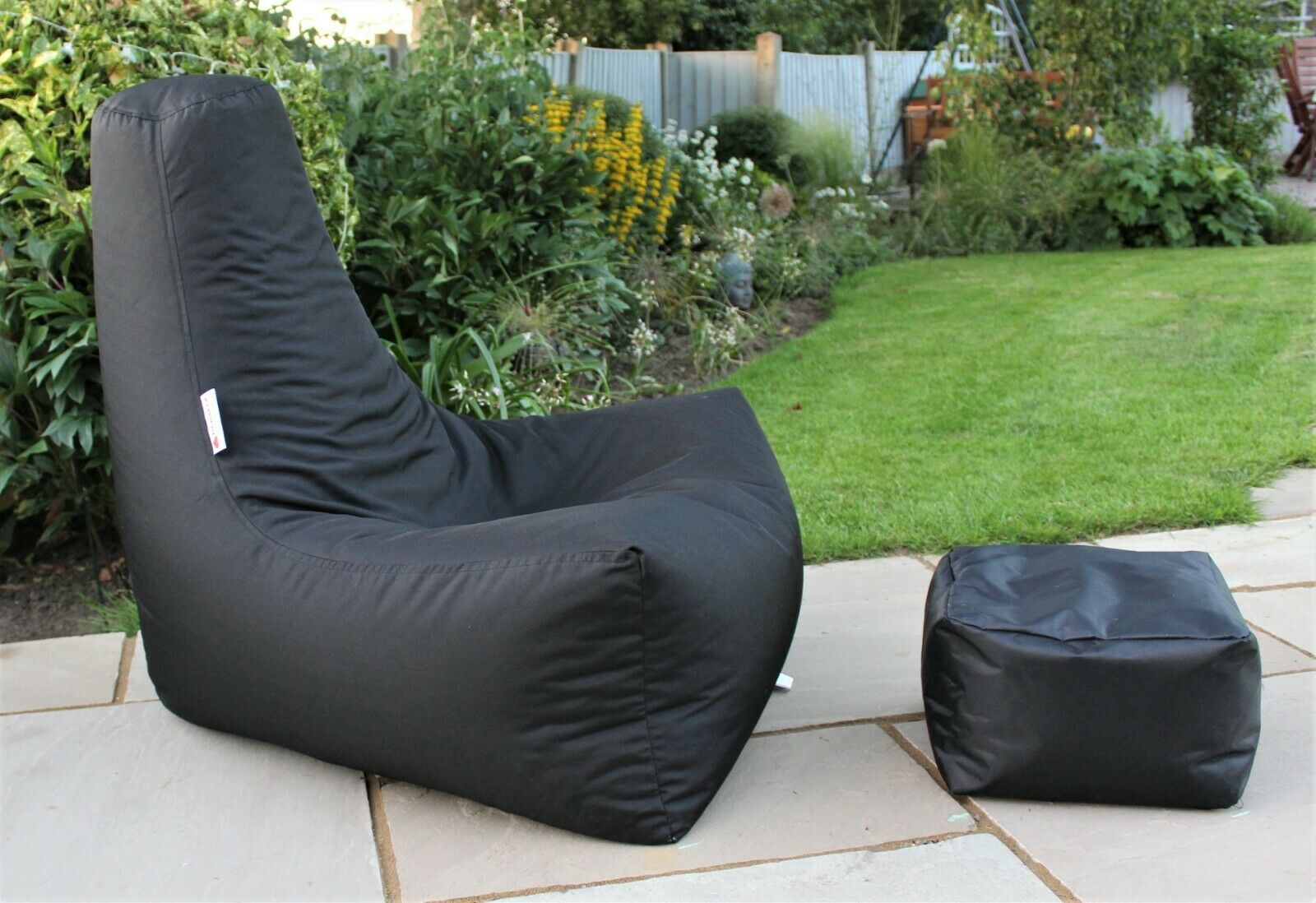 Adults Beanbag Gaming Chair with Footstool