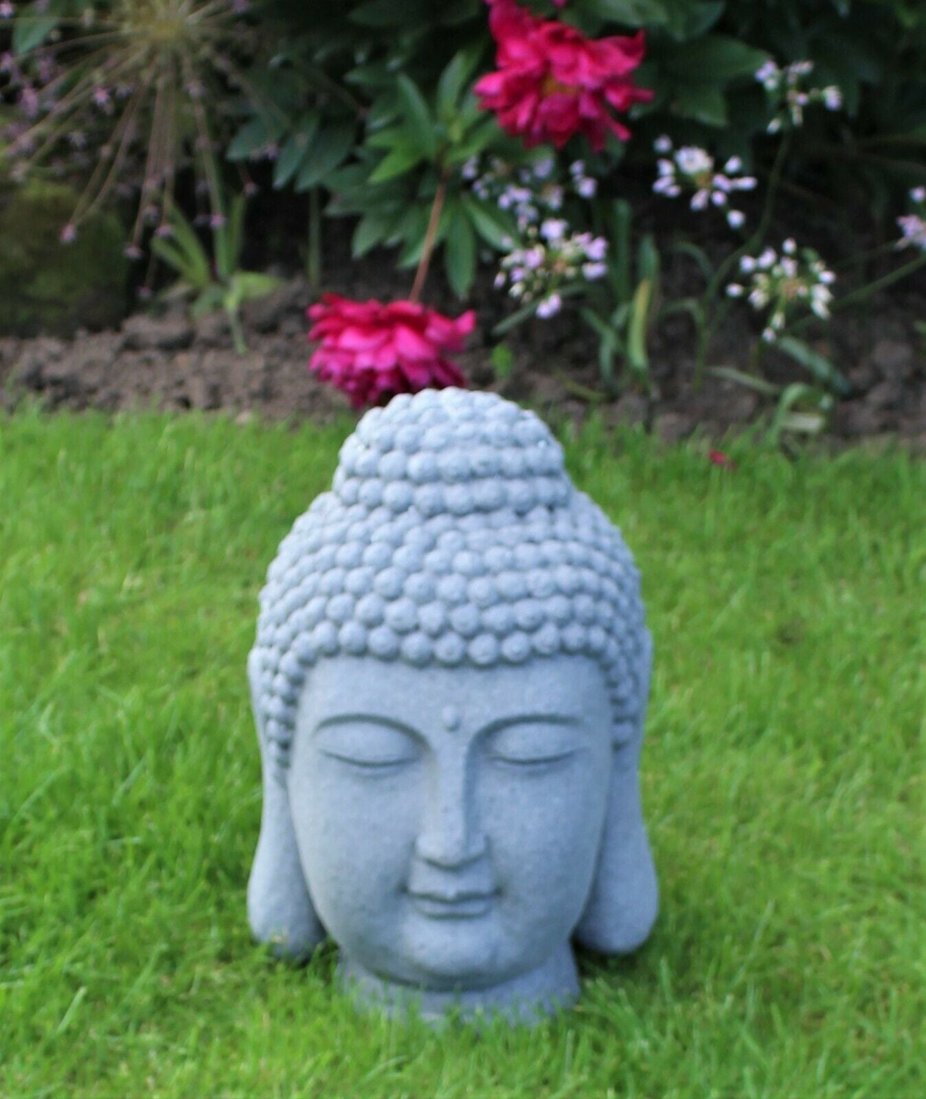 Stone Effect Buddha Head