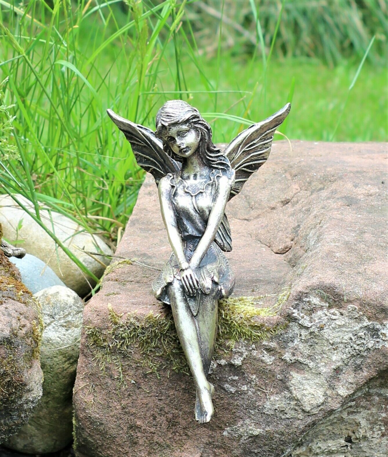 Bronze Garden Fairy Ornament