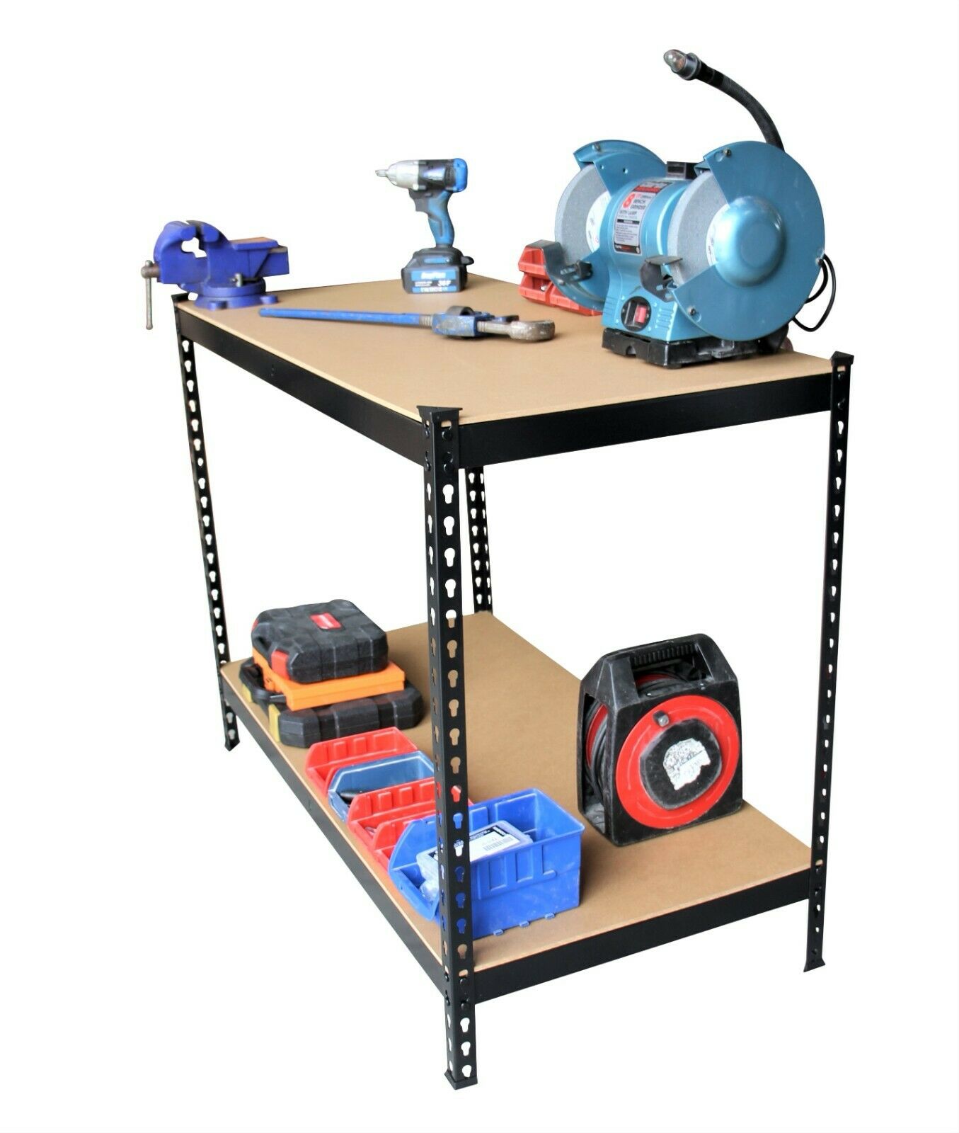 Garage Workbench & Shelving Unit