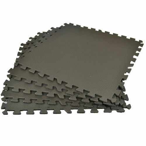 EVA Interlocking Black Foam Mats