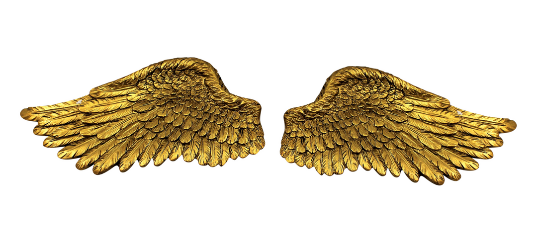 Pair of Angel Wings - Antique Gold / Small