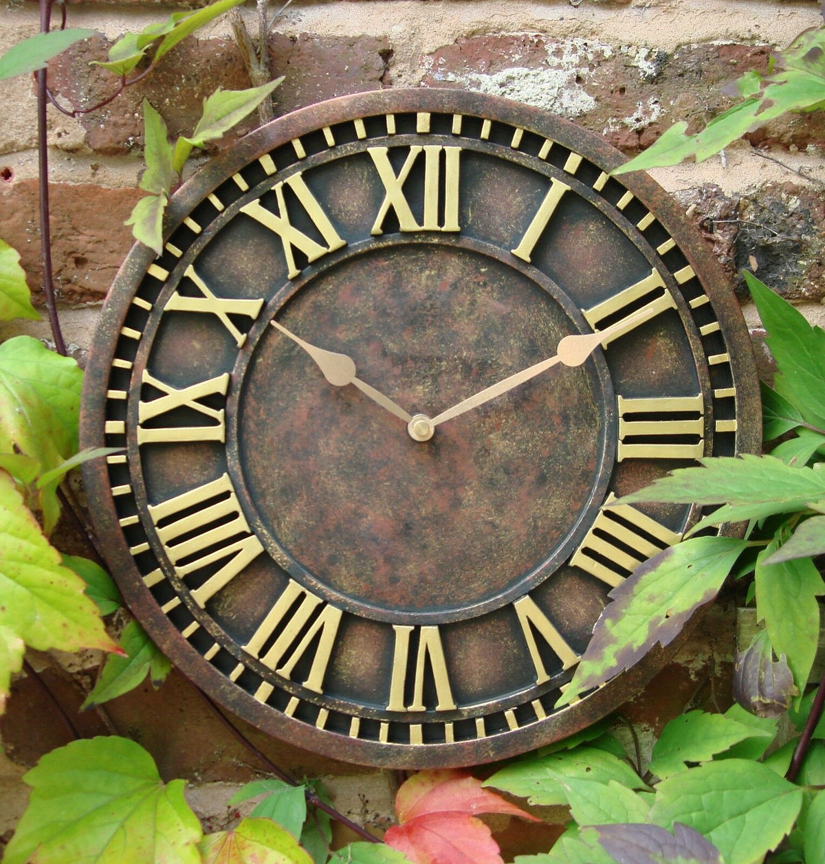 Rustic Garden Station Wall Clock