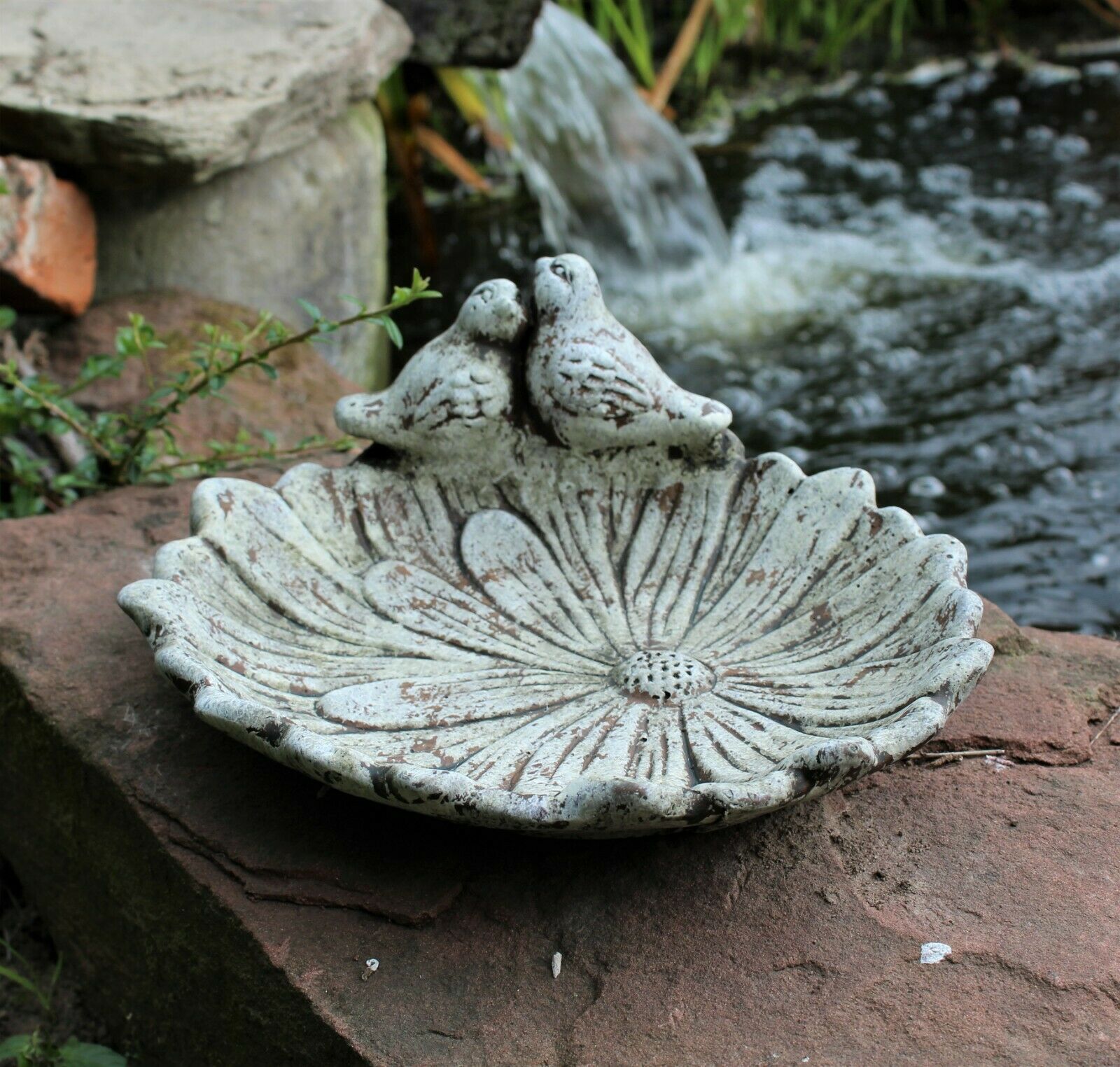 Outdoor Sunflower Bird Bath