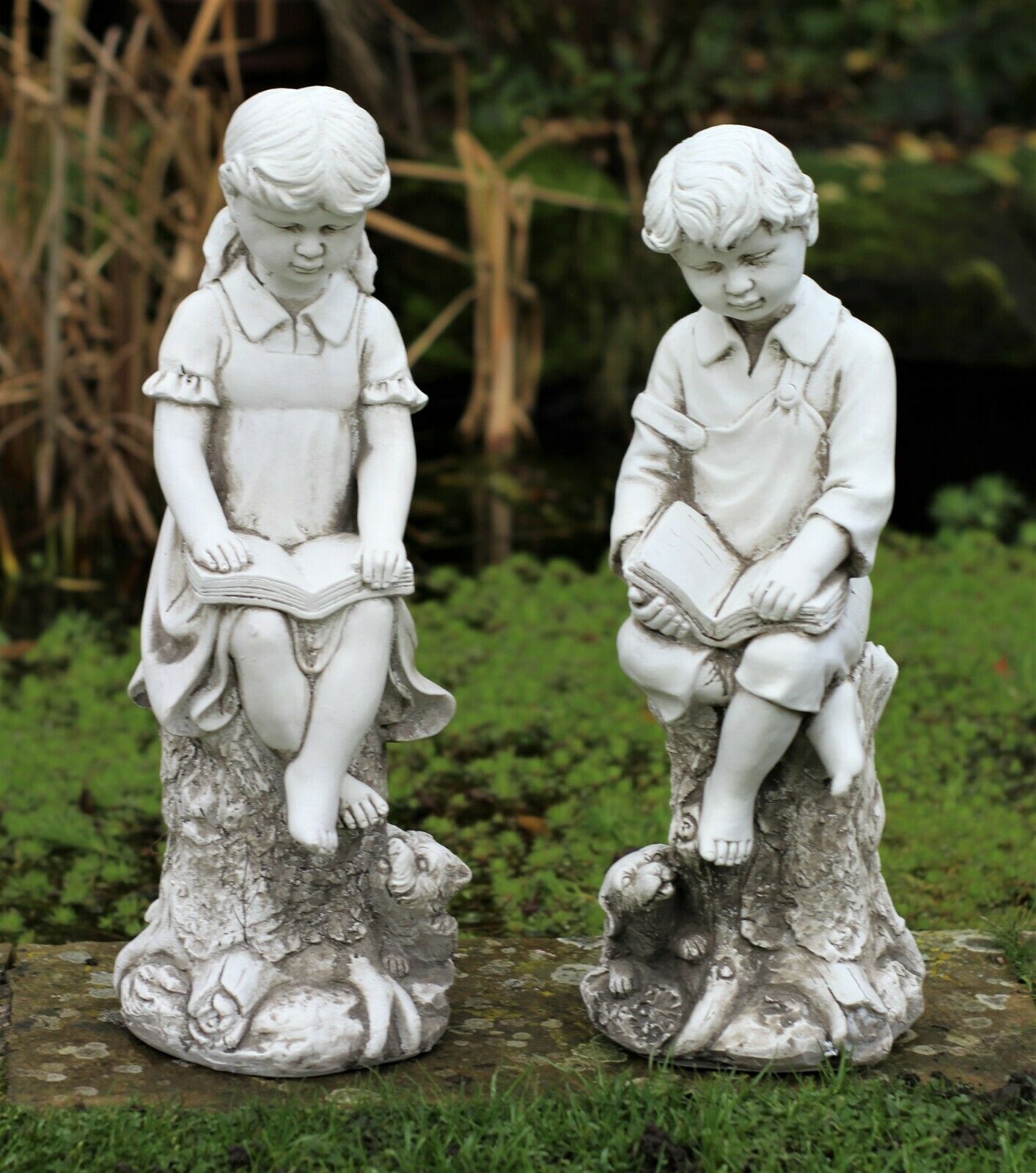 Boy & Girl Garden Ornament