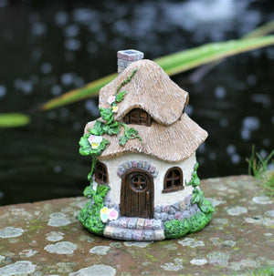 Solar Thatch Roof Fairy House