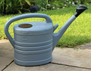 Watering Can With Rose - Grey