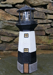 Solar Powered Rotating Lighthouse Ornament