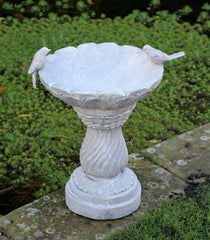 Light Grey Bird Bath Bowl