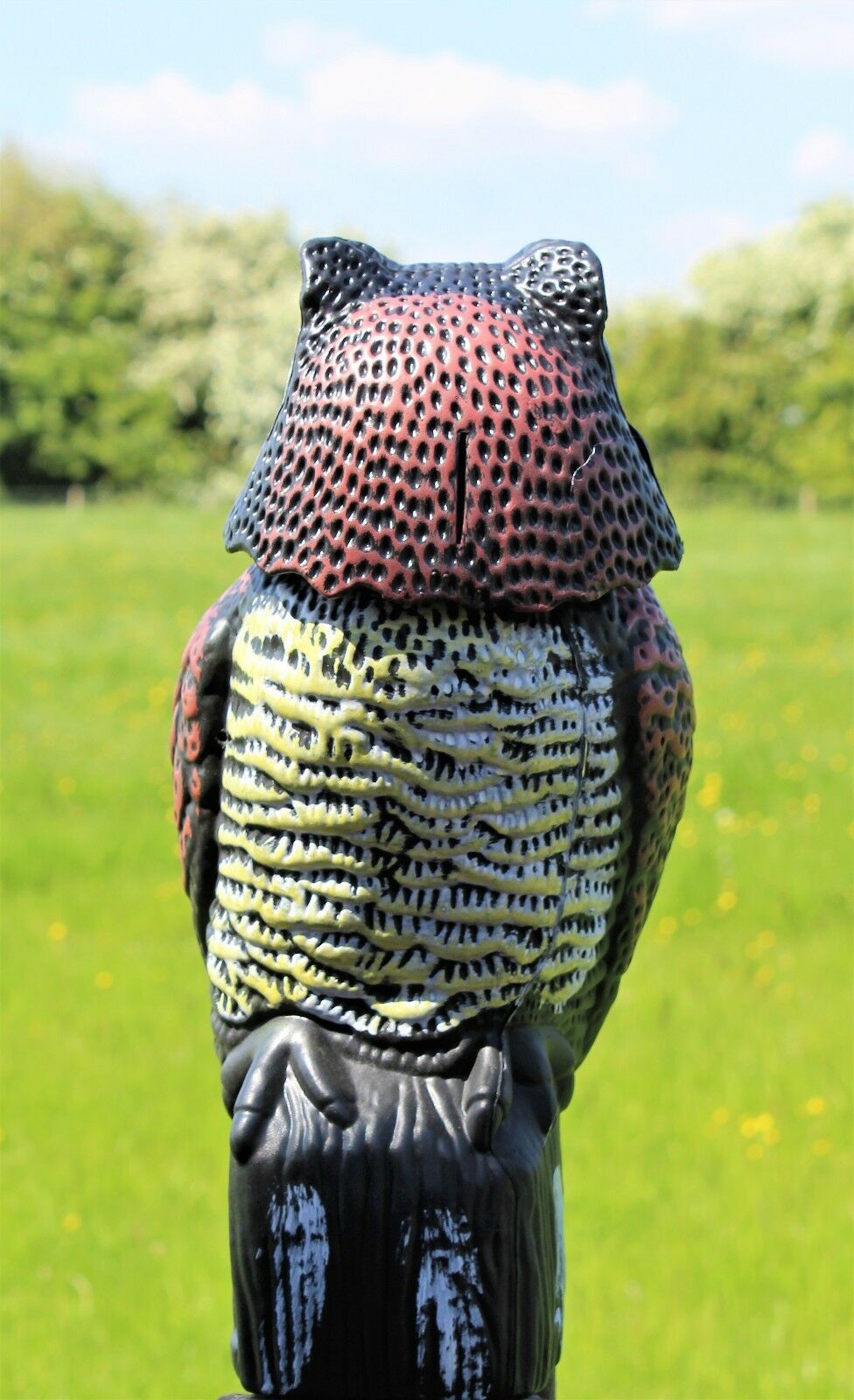 Large Realistic Plastic Owl Decoy