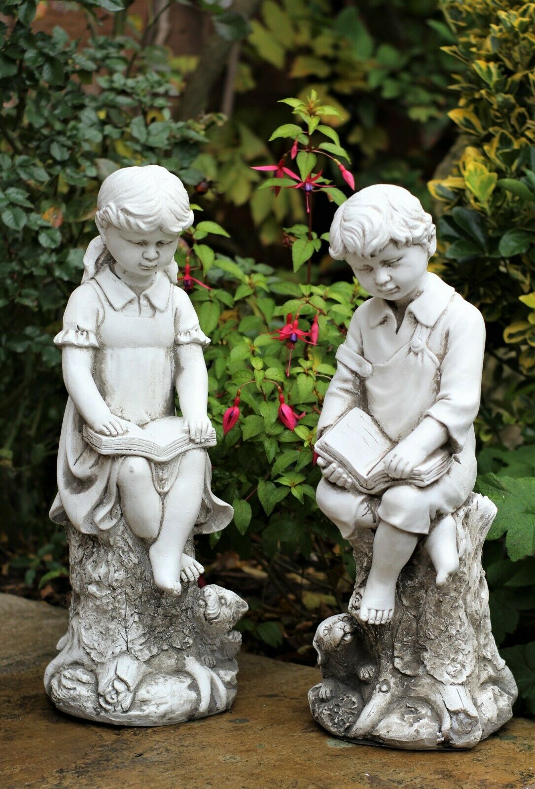 Boy & Girl Garden Ornament