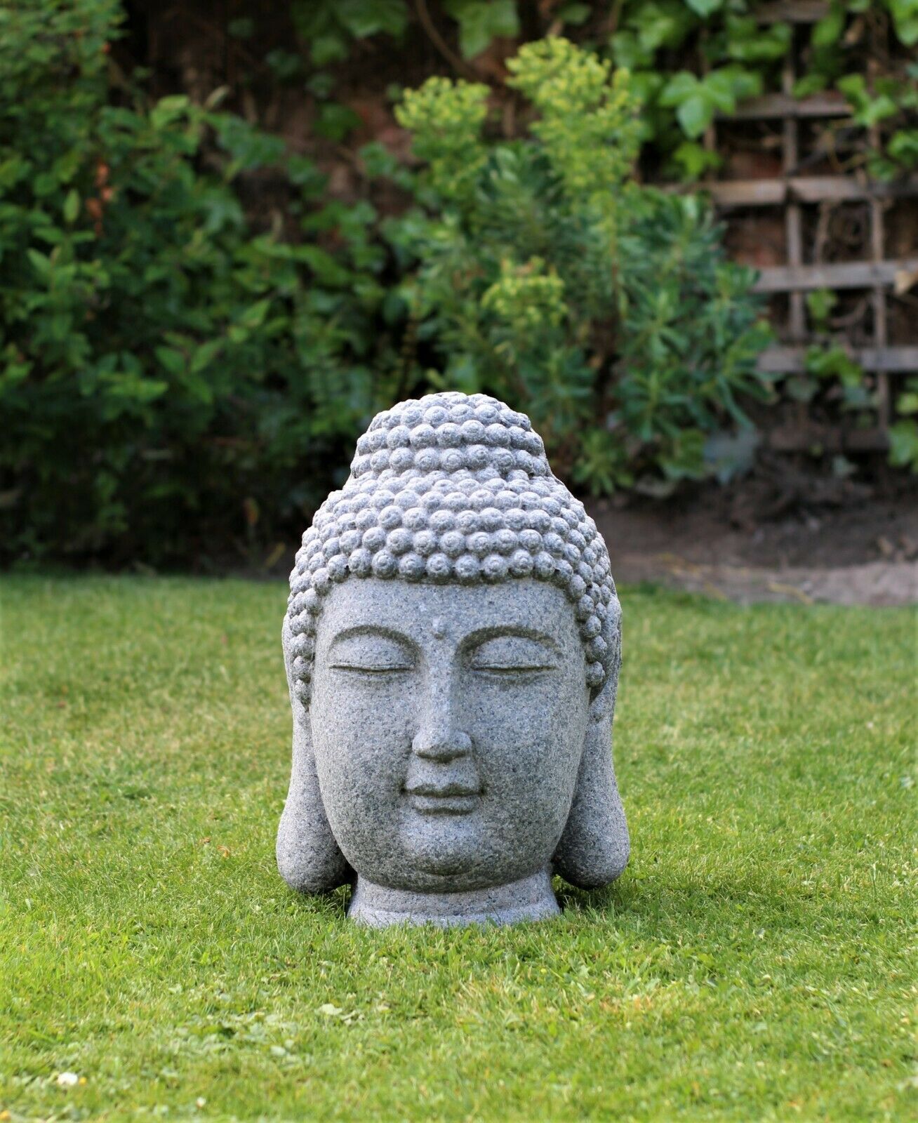 Stone Effect Buddha Head