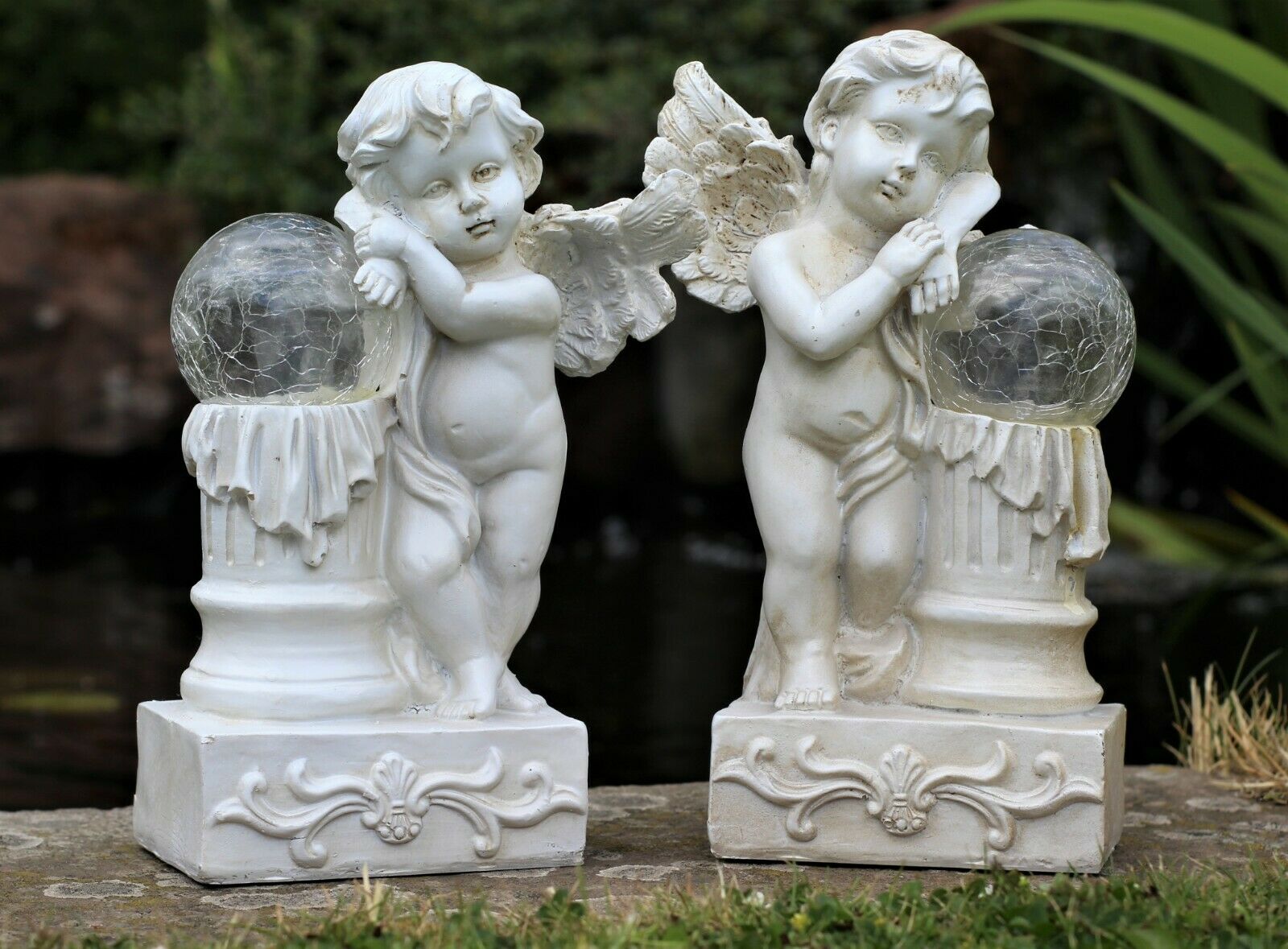 Garden Solar Ball Cherub