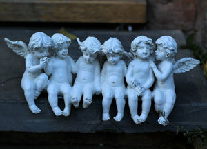 Cherubs on a Bench Garden Ornament