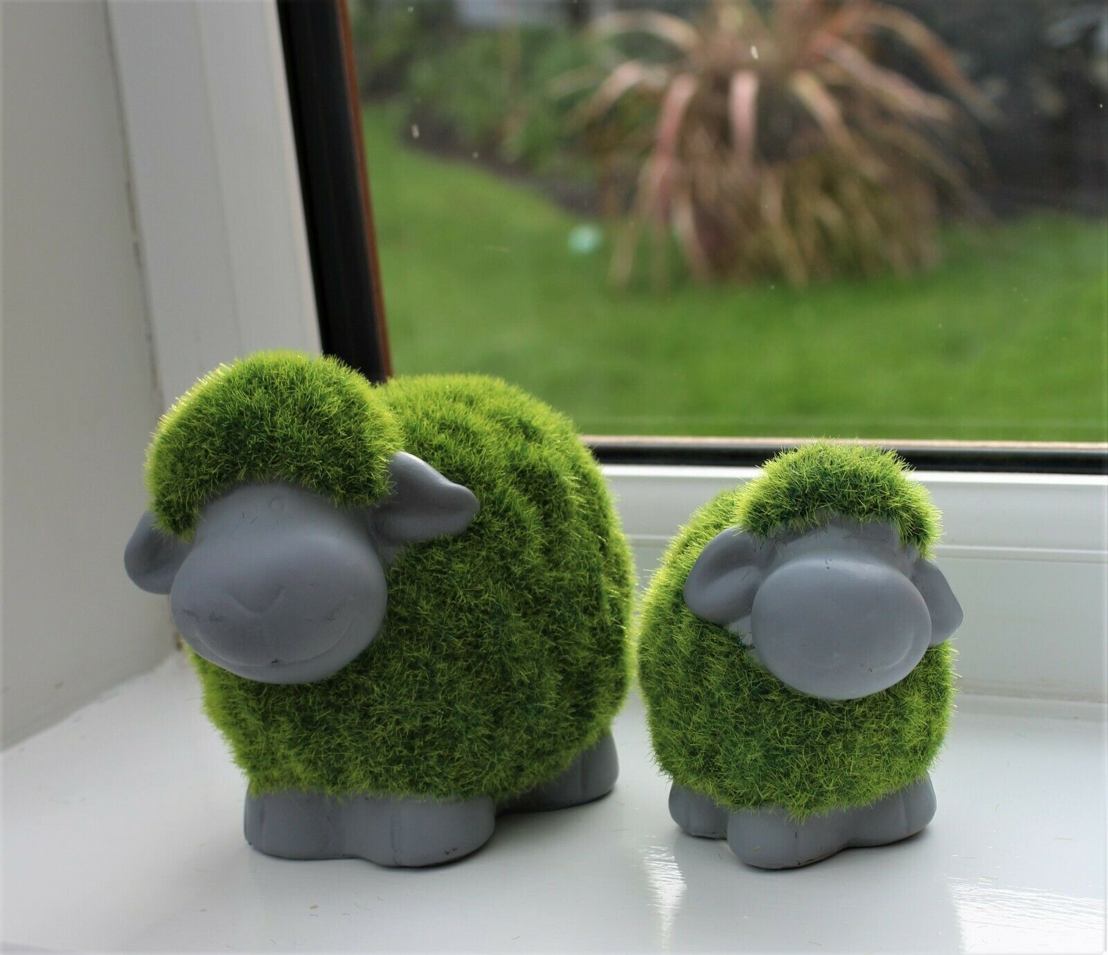 Grass Effect Sheep Pair Garden Ornaments