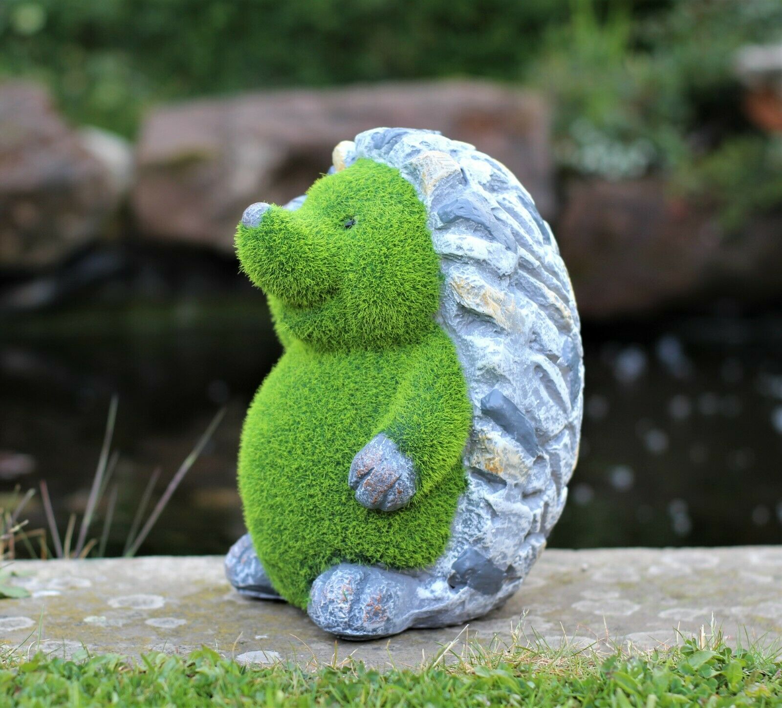 Grass Effect Hedgehog Ornament