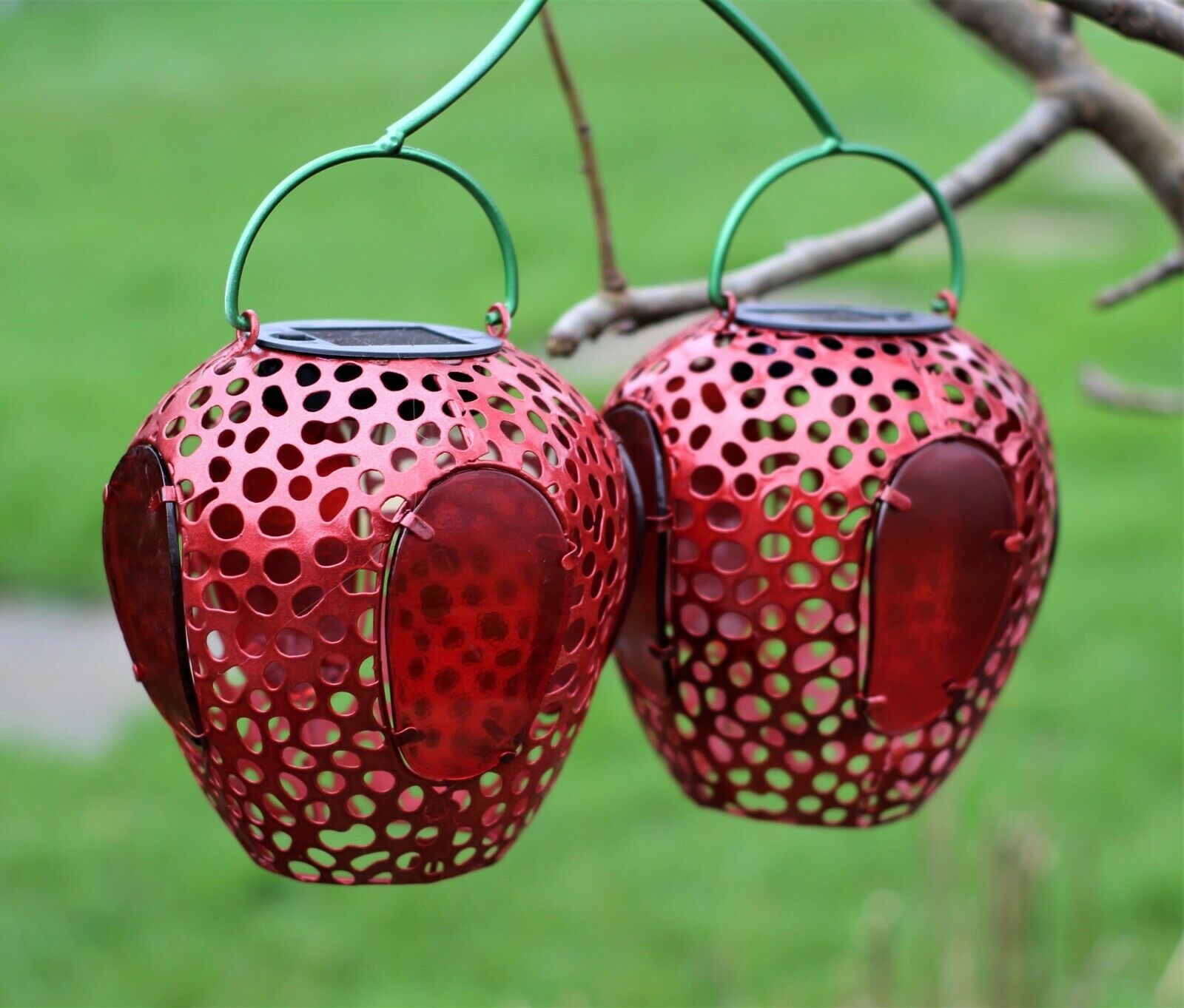 Solar Strawberry Lantern