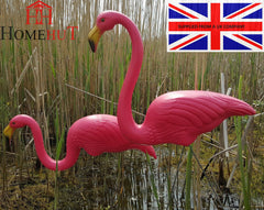 Pair Of Pink Lawn Flamingo's - 77cm