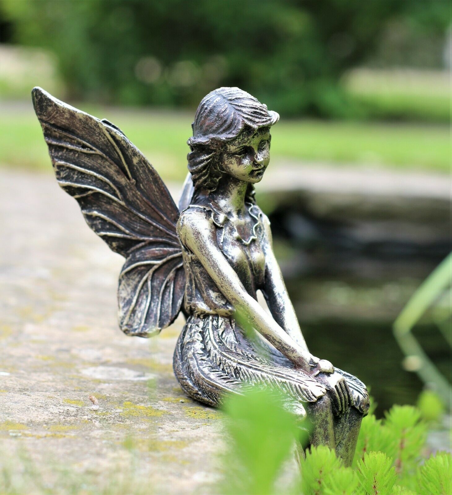 Bronze Garden Fairy Ornament