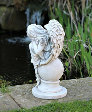 Angel Garden Ornament Grey or Beige