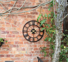 Brown Skeleton Clock