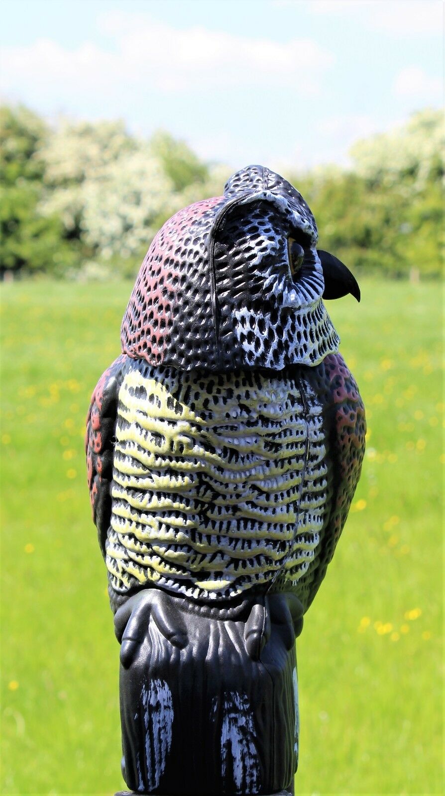 Large Realistic Plastic Owl Decoy