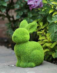 Green Grass Effect Bunny Garden Ornament