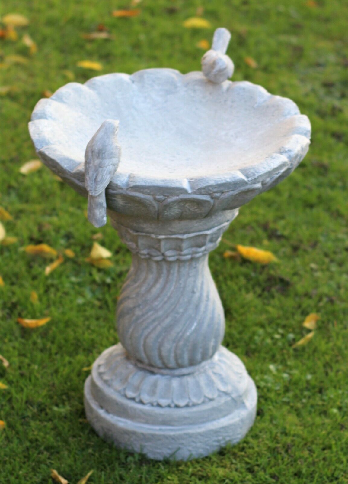 Slate Grey Bird Bath Bowl