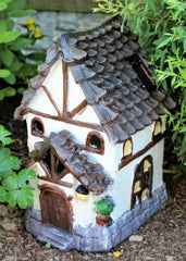 Large Solar Powered Fairy House - Tudor Style