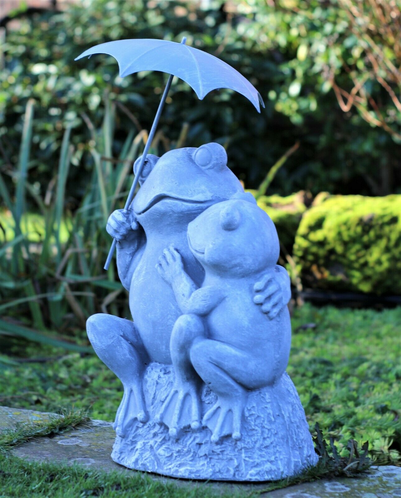 Pair of Grey Garden Frogs