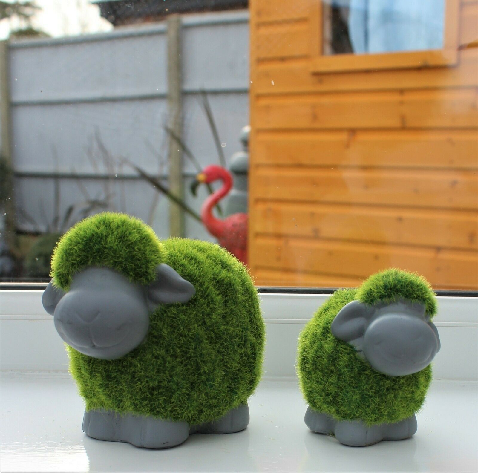 Grass Effect Sheep Pair Garden Ornaments