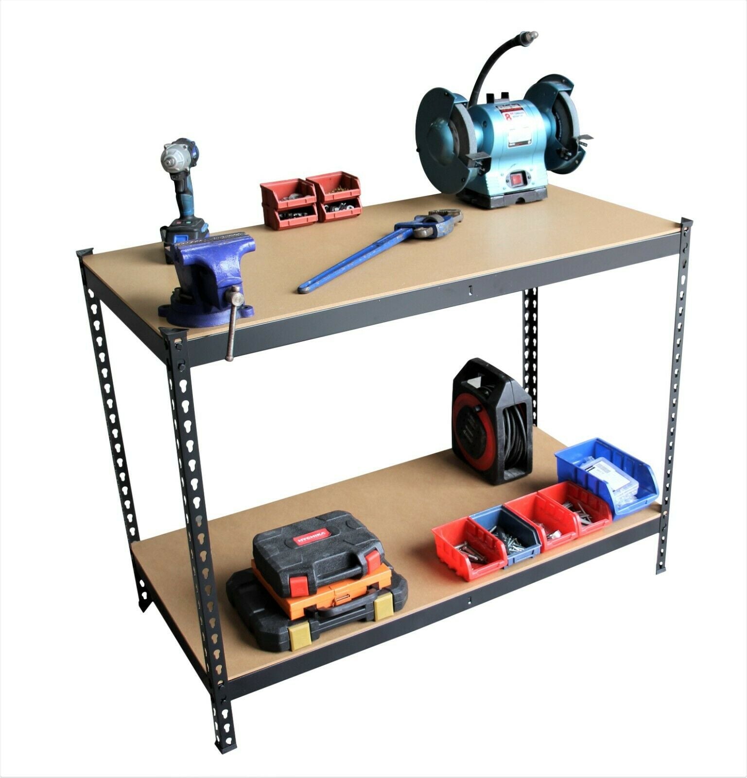 Garage Workbench & Shelving Unit