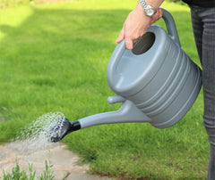 Watering Can With Rose - Grey