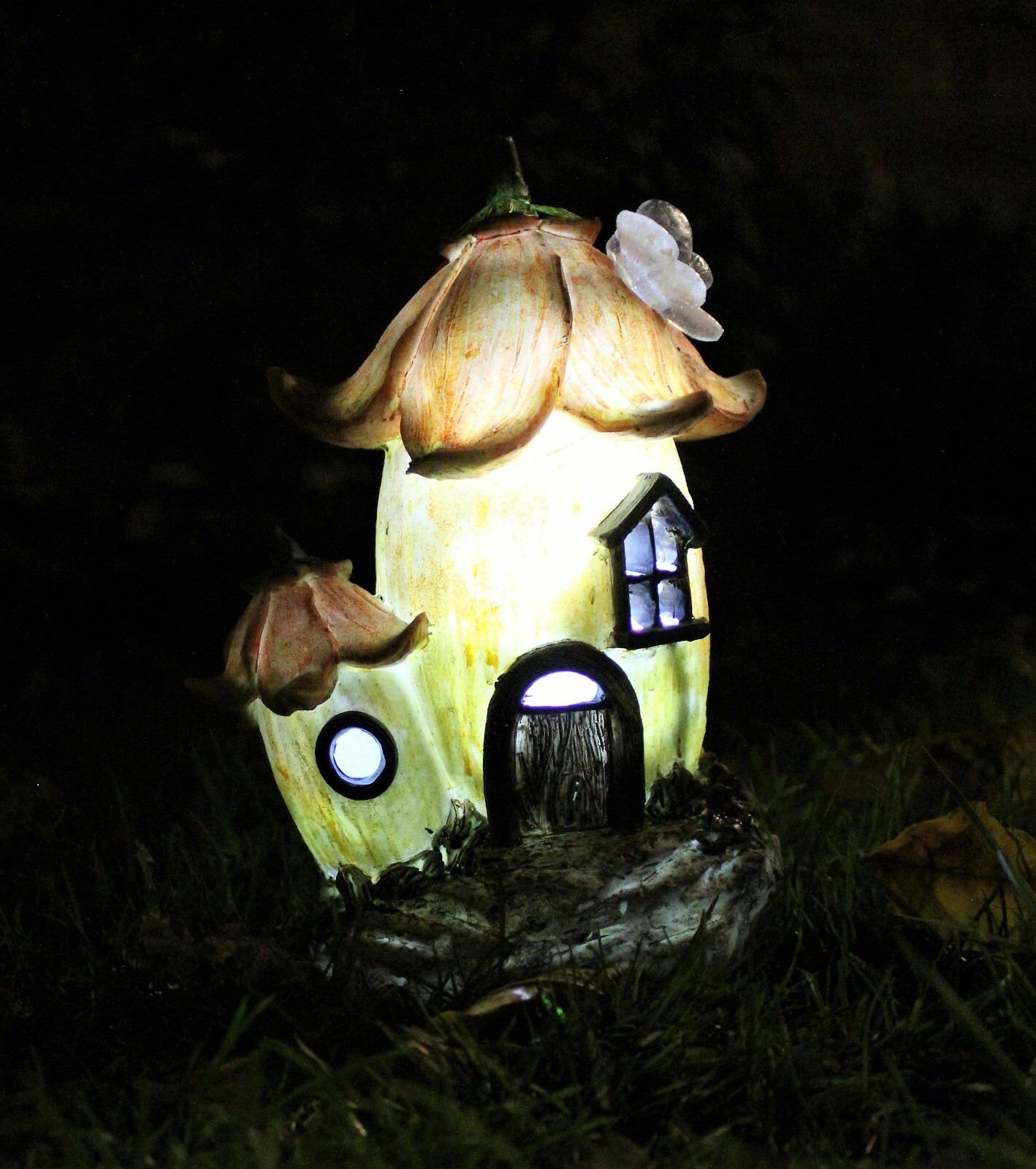 Solar Fairy Flower Mushroom House