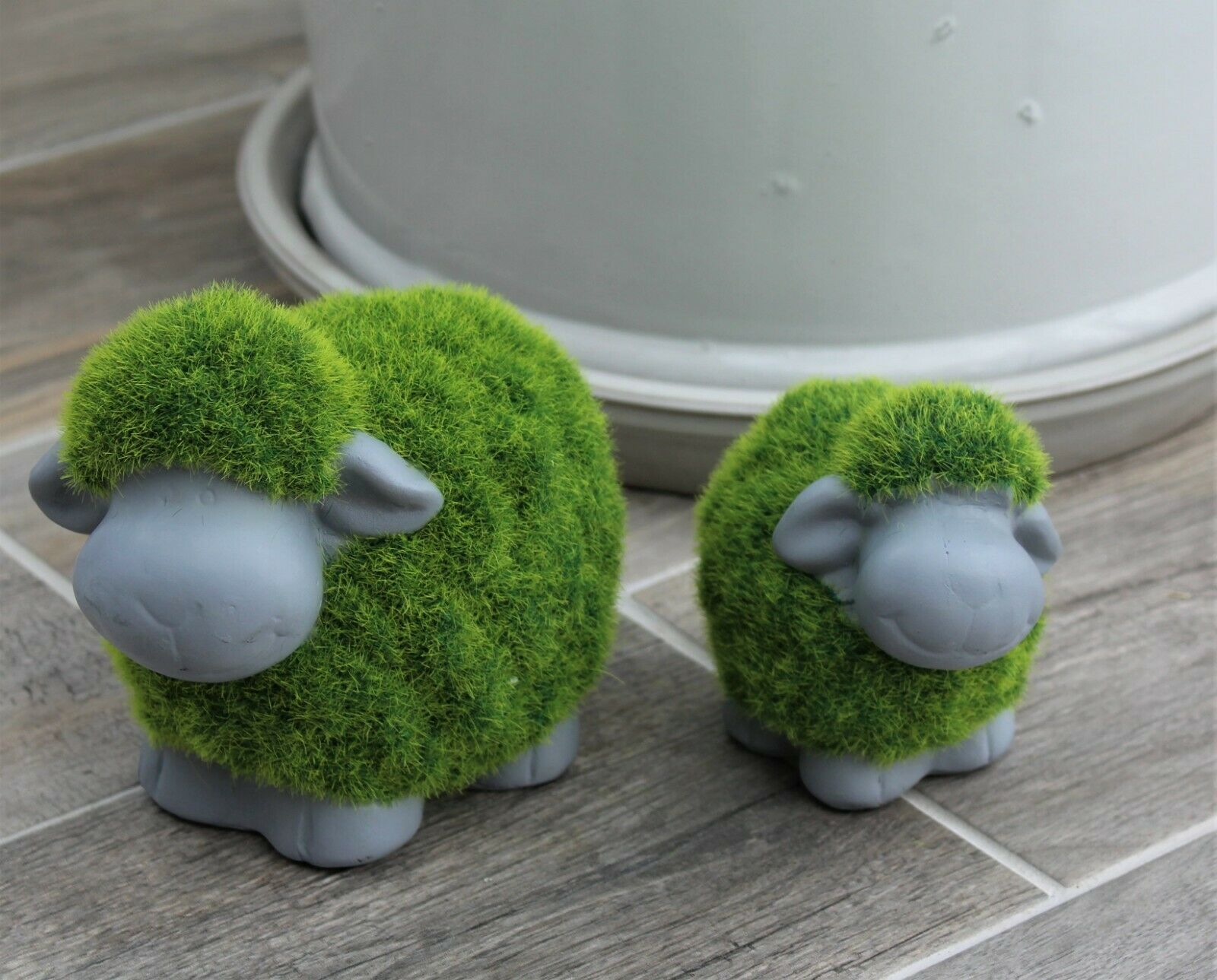 Grass Effect Sheep Pair Garden Ornaments