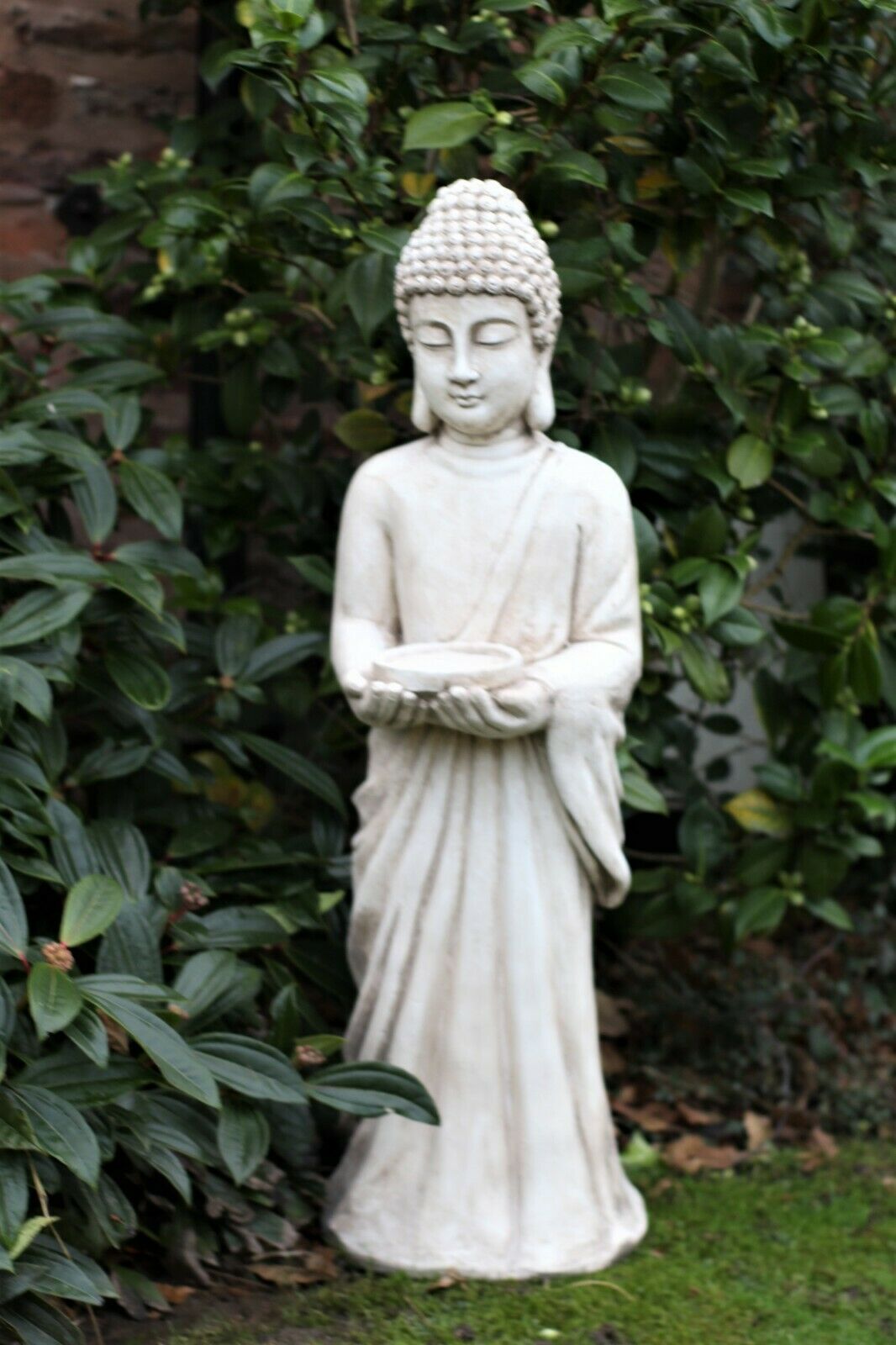 Rustic Beige Standing Buddha