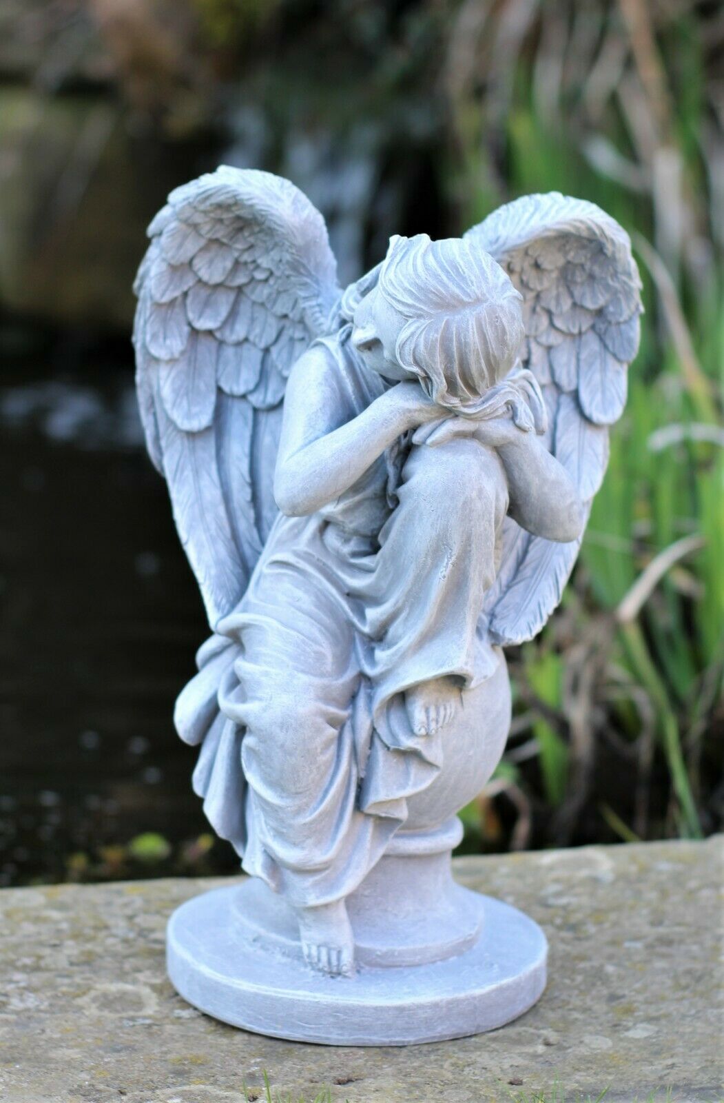 Angel Garden Ornament Grey or Beige