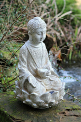 Sitting LED Garden Buddha Ornament