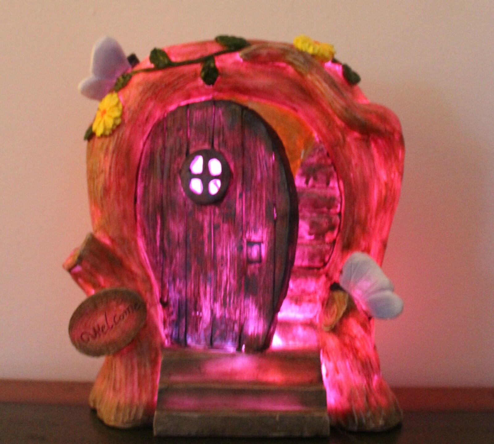 Solar Powered Fairy Garden Door - Colour Changing