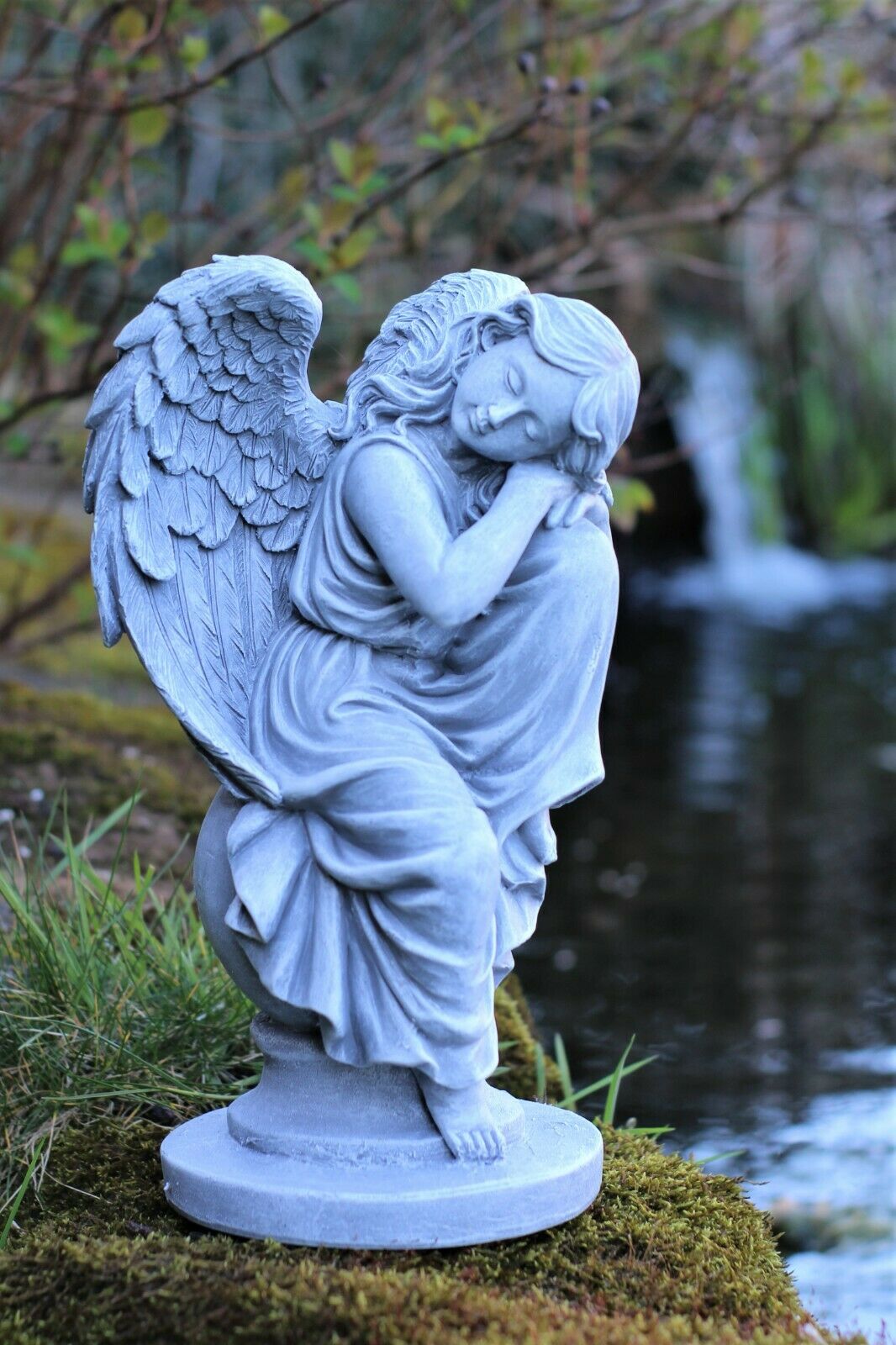 Angel Garden Ornament Grey or Beige