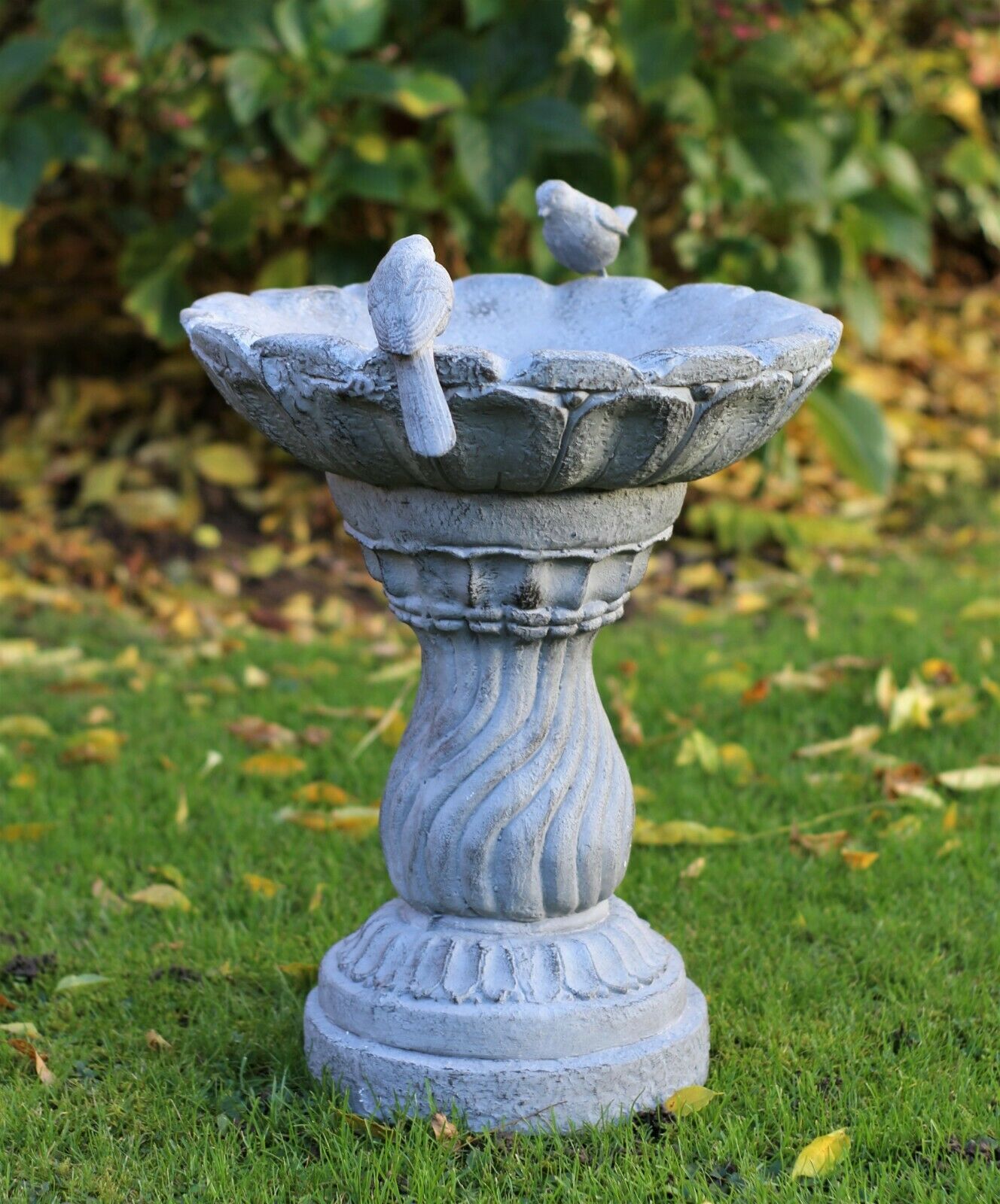 Slate Grey Bird Bath Bowl