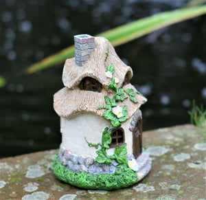 Solar Thatch Roof Fairy House