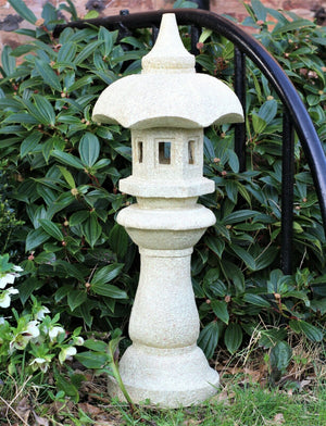 Large Beige Pagoda Garden Ornament