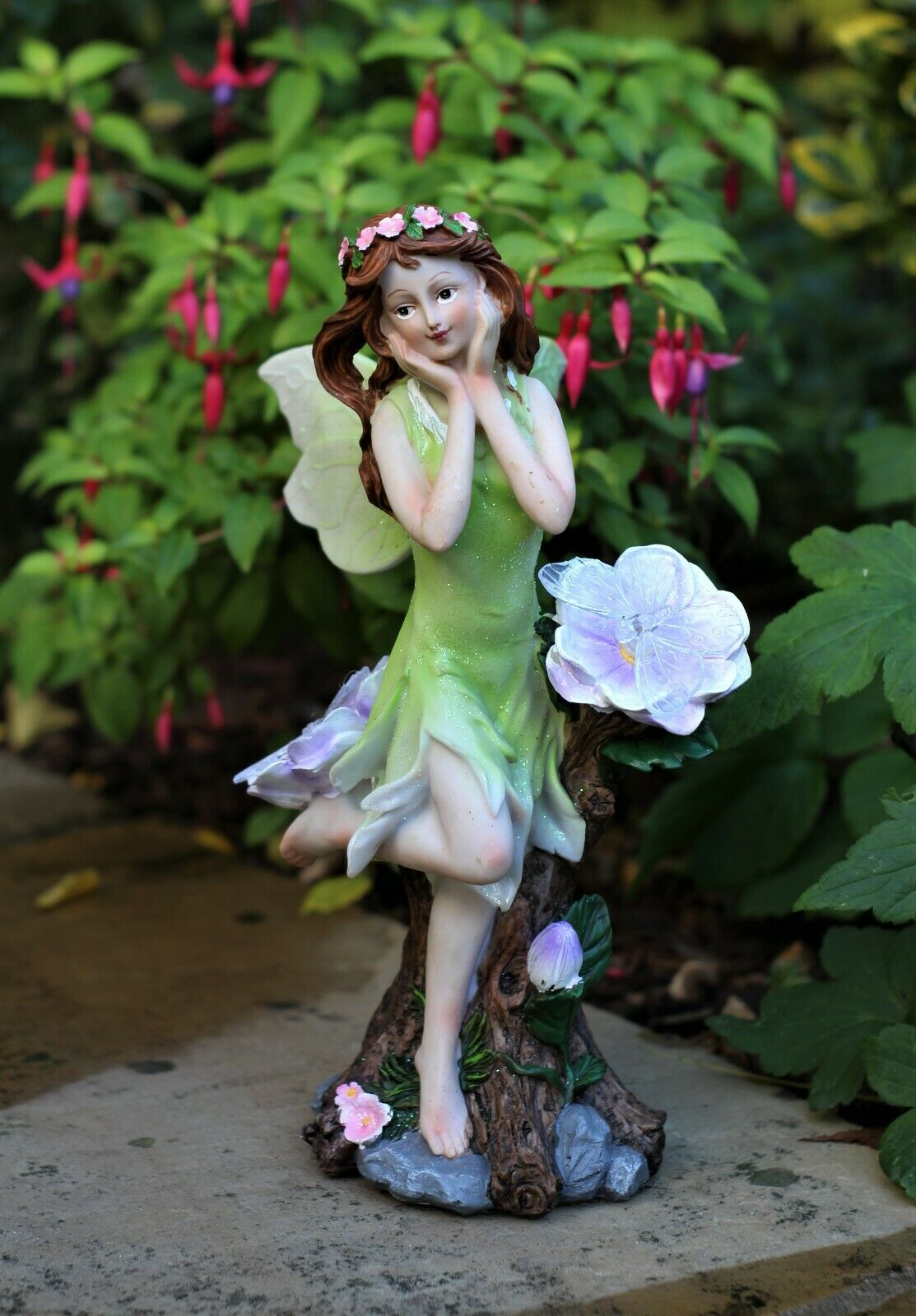 Solar Coloured Fairy Garden Ornament