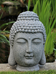 Stone Effect Buddha Head