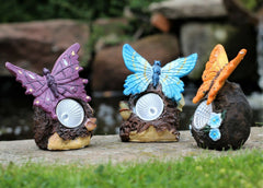 3 Solar Butterfly Spotlights