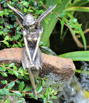 Bronze Garden Fairy Ornament